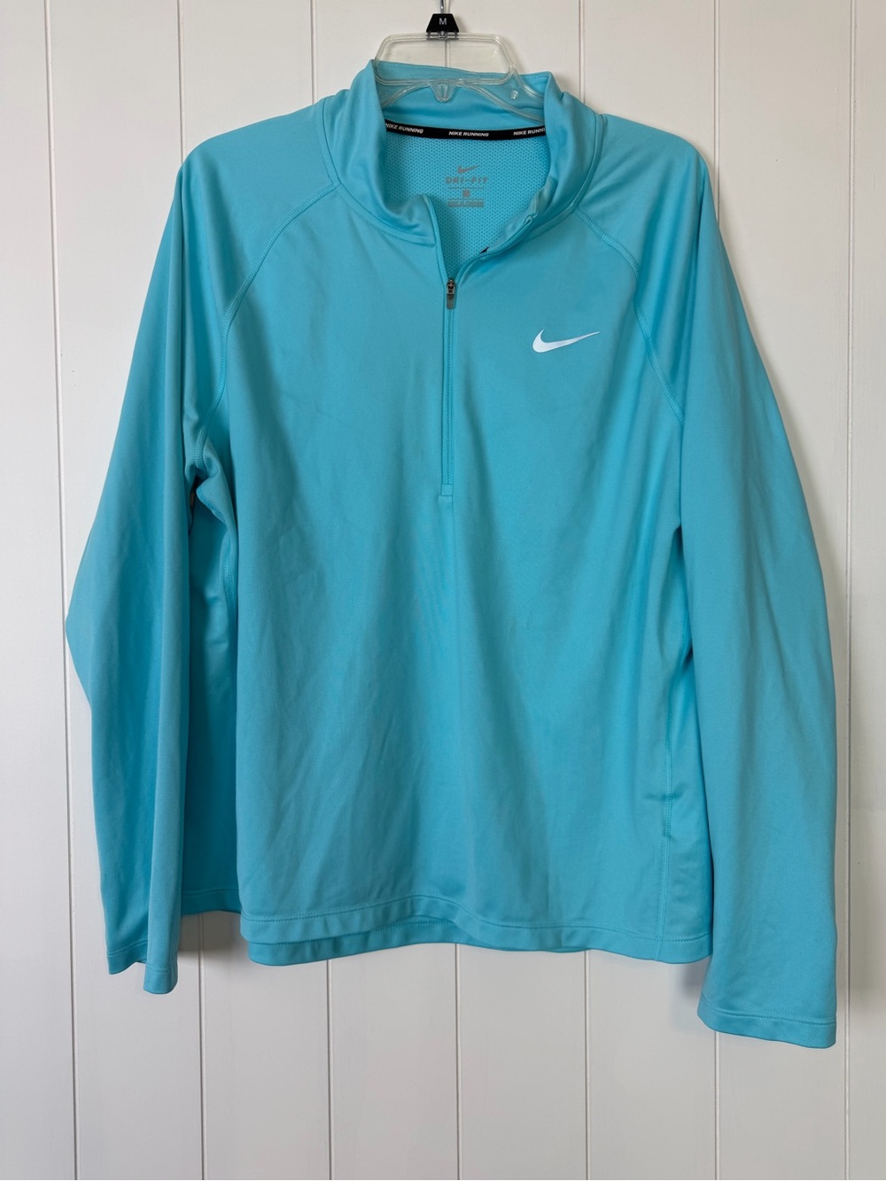 Nike Running Dri-Fit 1/2 Zip Pullover Jacket Size M Blue